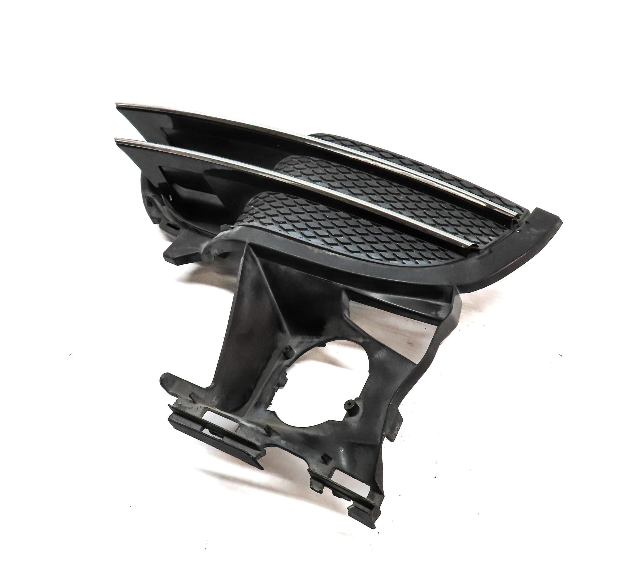 11-14 PORSCHE CAYENNE S 958 LEFT FRONT DRIVER LOWER BUMPER GRILLE TRIM (BLACK) — exact item pictured
